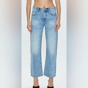 NEW PISTOLA LEXI BOWIE straight leg bowed jeans 25